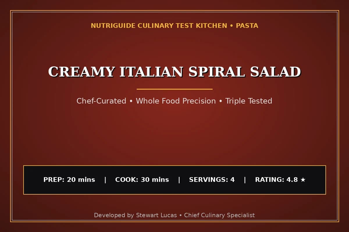 Creamy Italian Spiral Salad