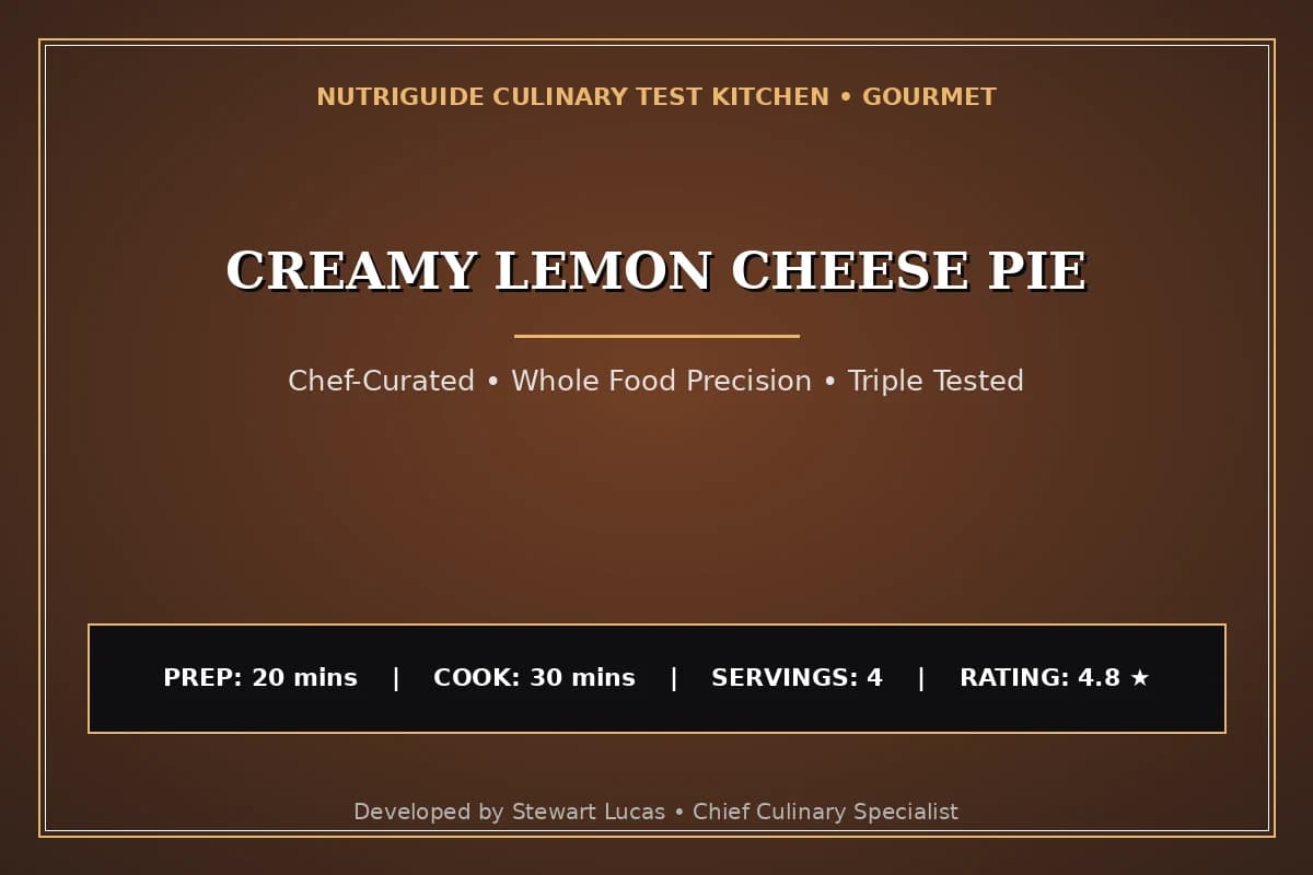 Creamy Lemon Cheese Pie