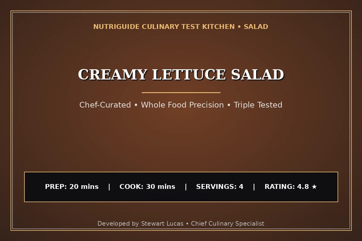 Creamy Lettuce Salad
