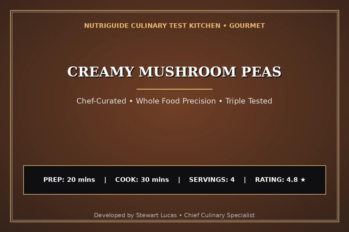 Creamy Mushroom Peas
