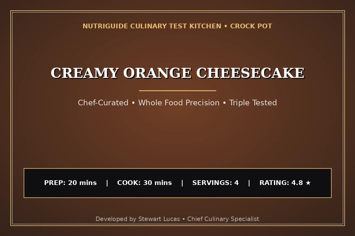 Creamy Orange Cheesecake