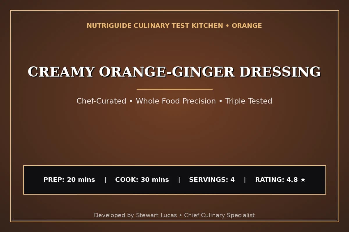 Creamy Orange-Ginger Dressing