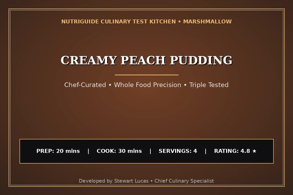 Creamy Peach Pudding