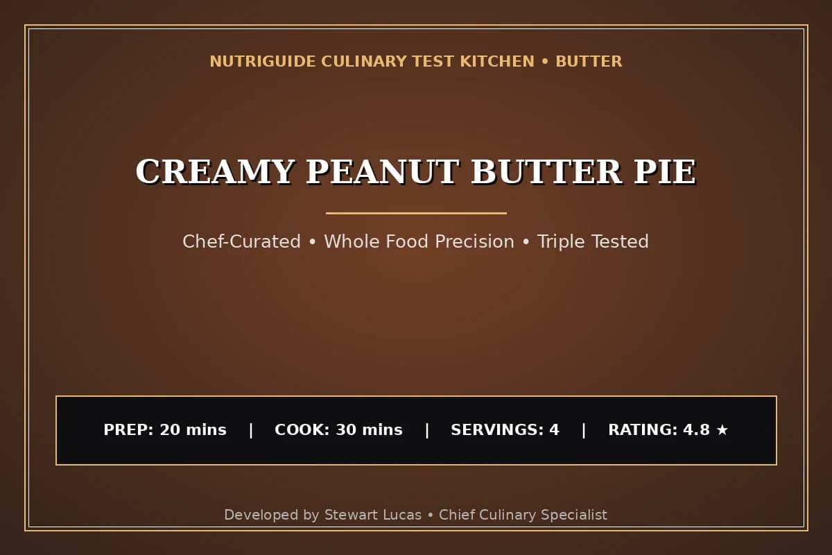 Creamy Peanut Butter Pie