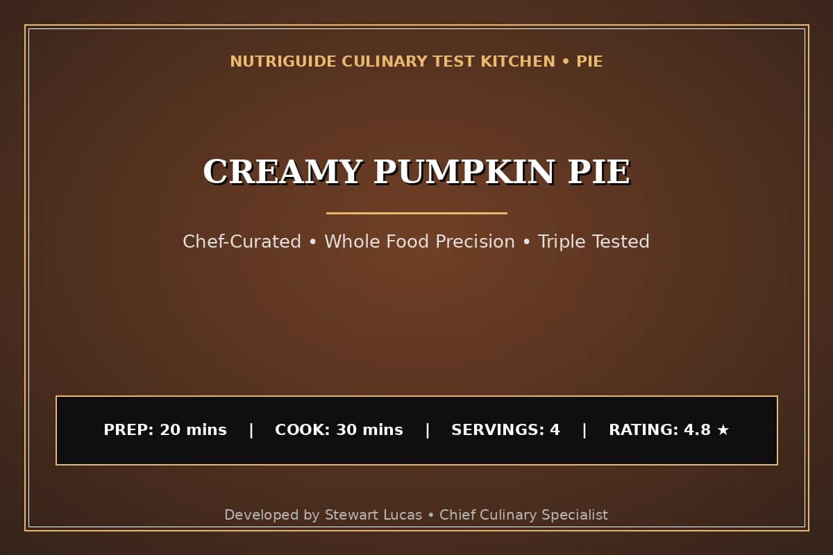 Creamy Pumpkin Pie