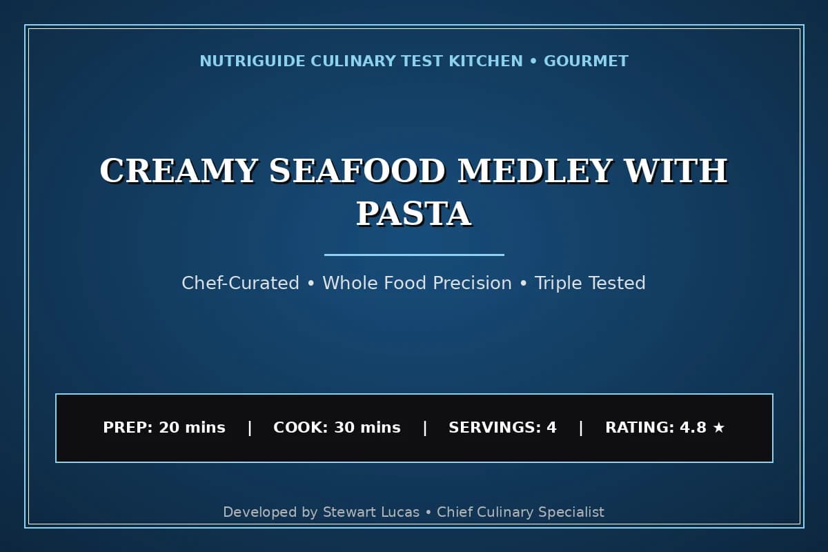 Creamy Seafood Medley With Pasta