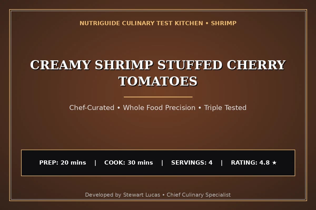 Creamy Shrimp Stuffed Cherry Tomatoes
