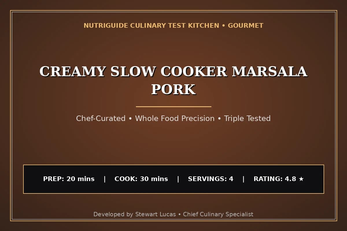 Creamy Slow Cooker Marsala Pork