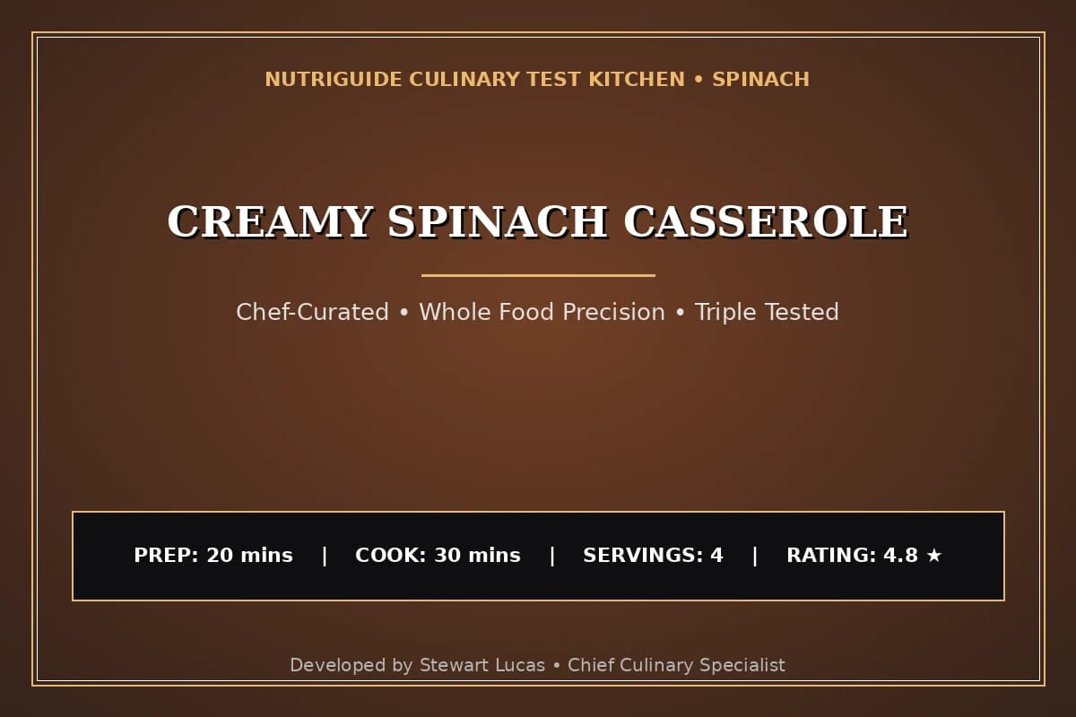 Creamy Spinach Casserole