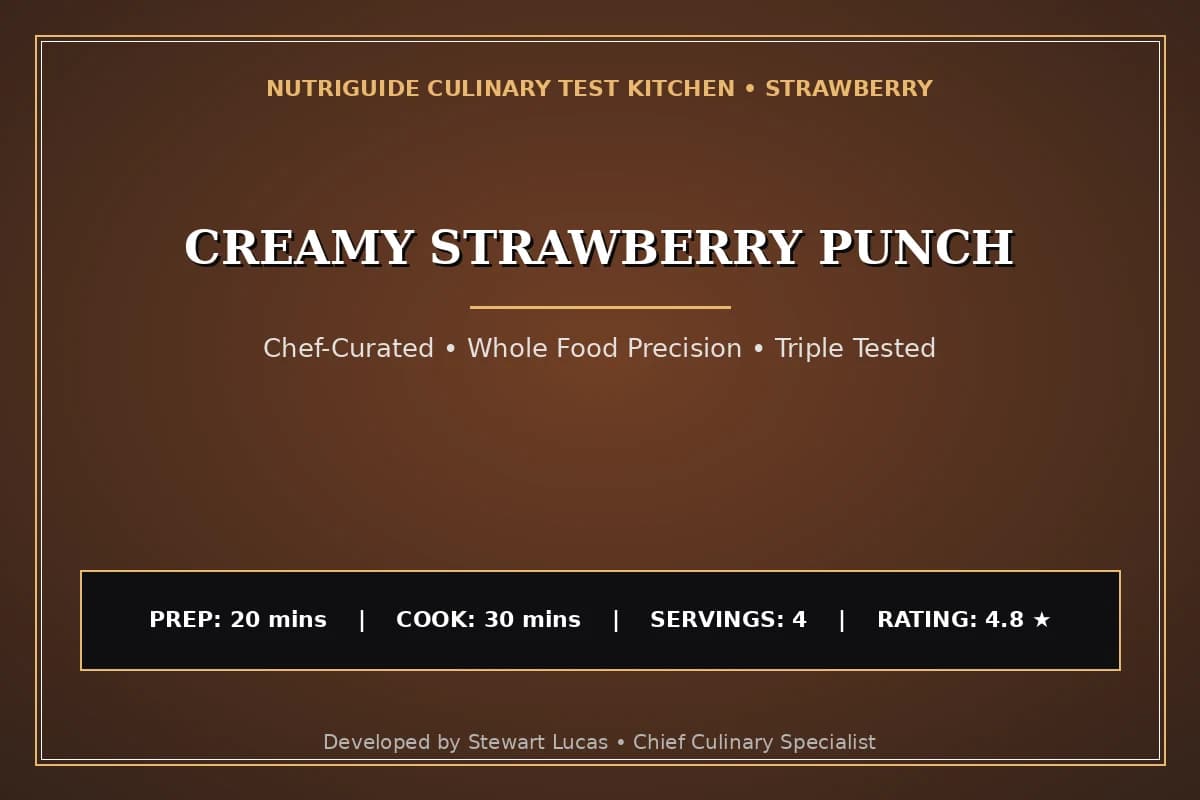 Creamy Strawberry Punch
