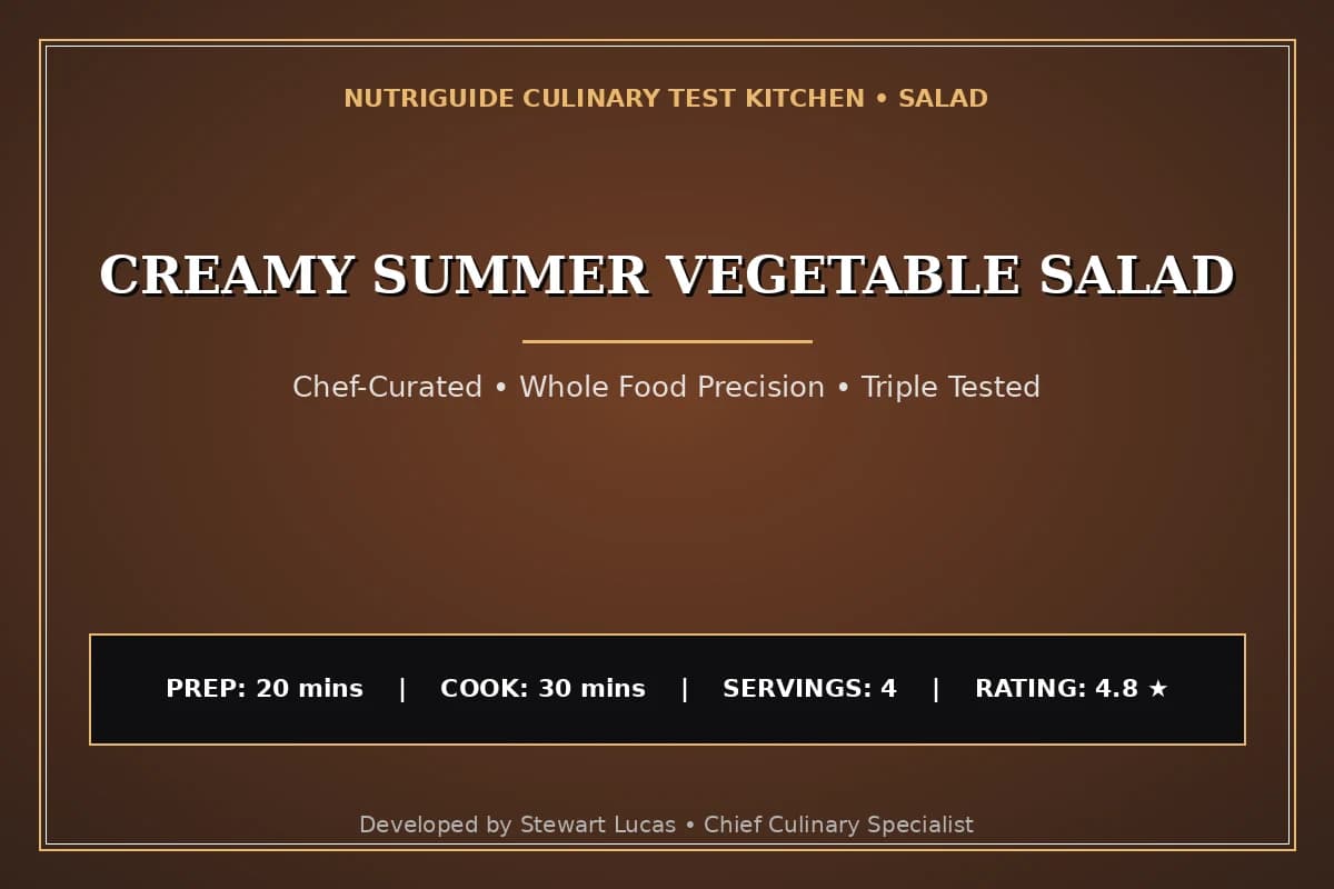 Creamy Summer Vegetable Salad