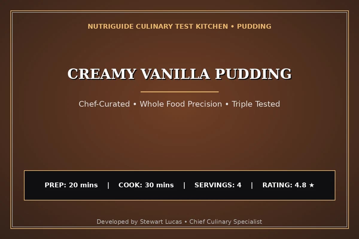 Creamy Vanilla Pudding