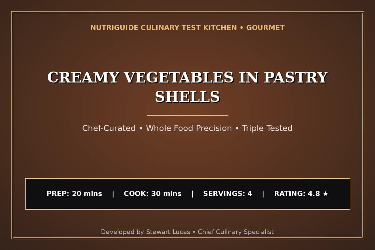 Creamy Vegetables In Pastry Shells