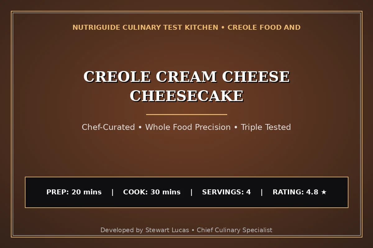 Creole Cream Cheese Cheesecake