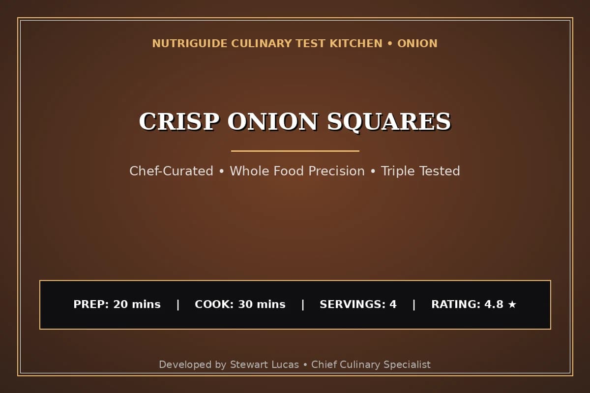 Crisp Onion Squares