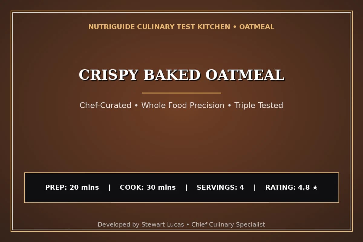 Crispy Baked Oatmeal