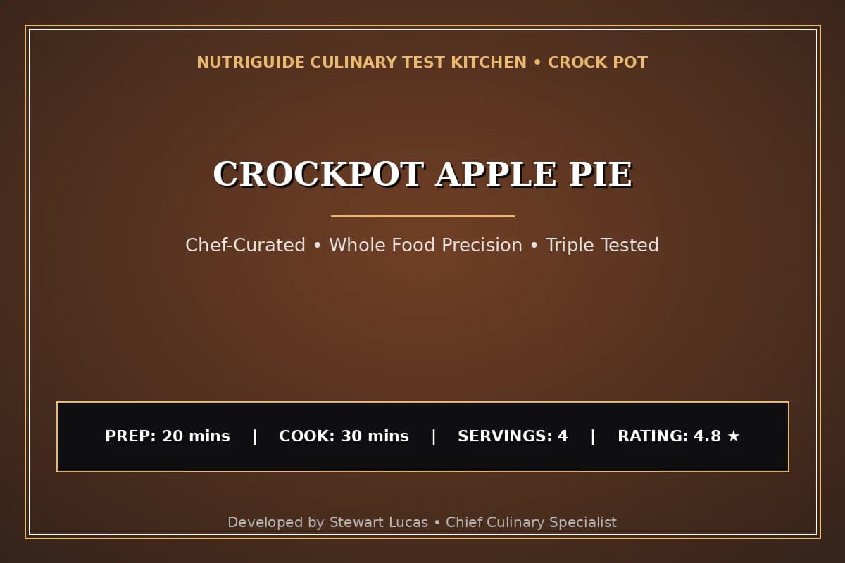 Crockpot Apple Pie