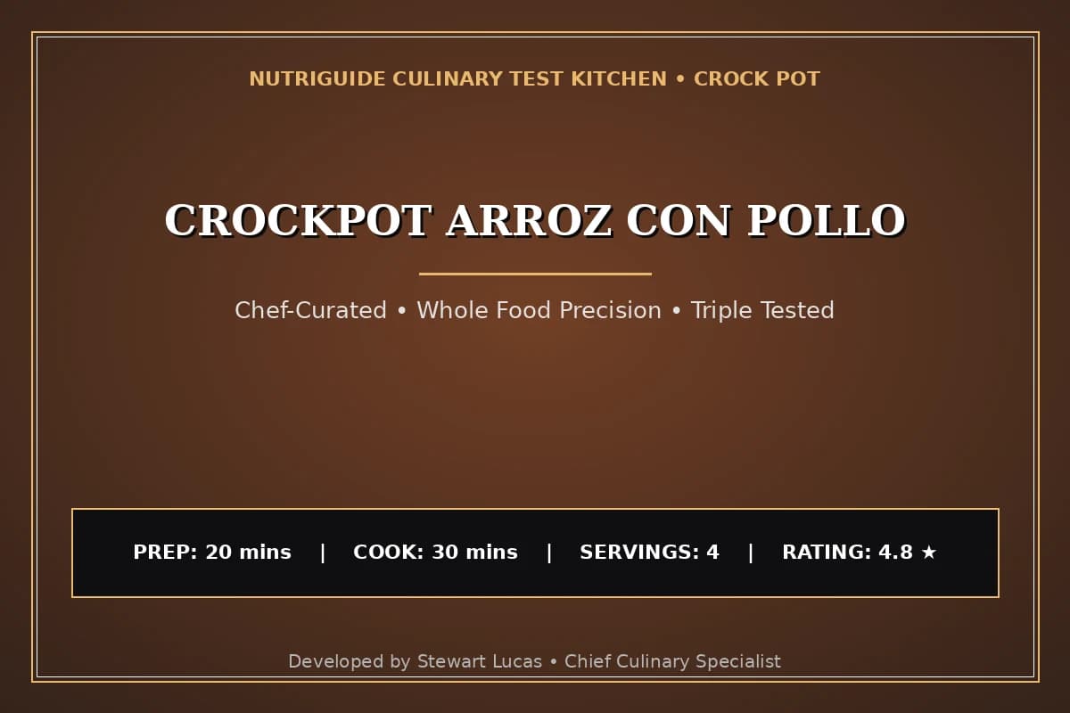 Crockpot Arroz Con Pollo