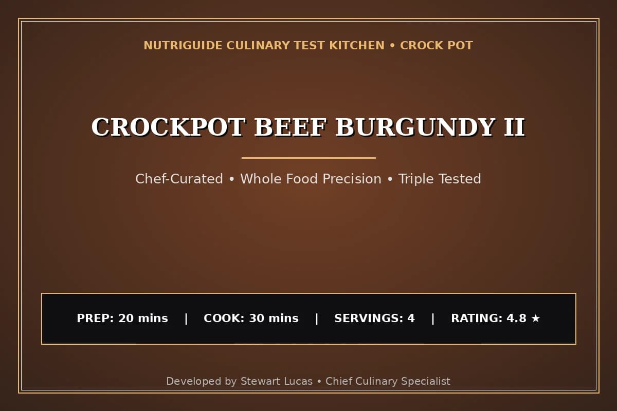 Crockpot Beef Burgundy Ii