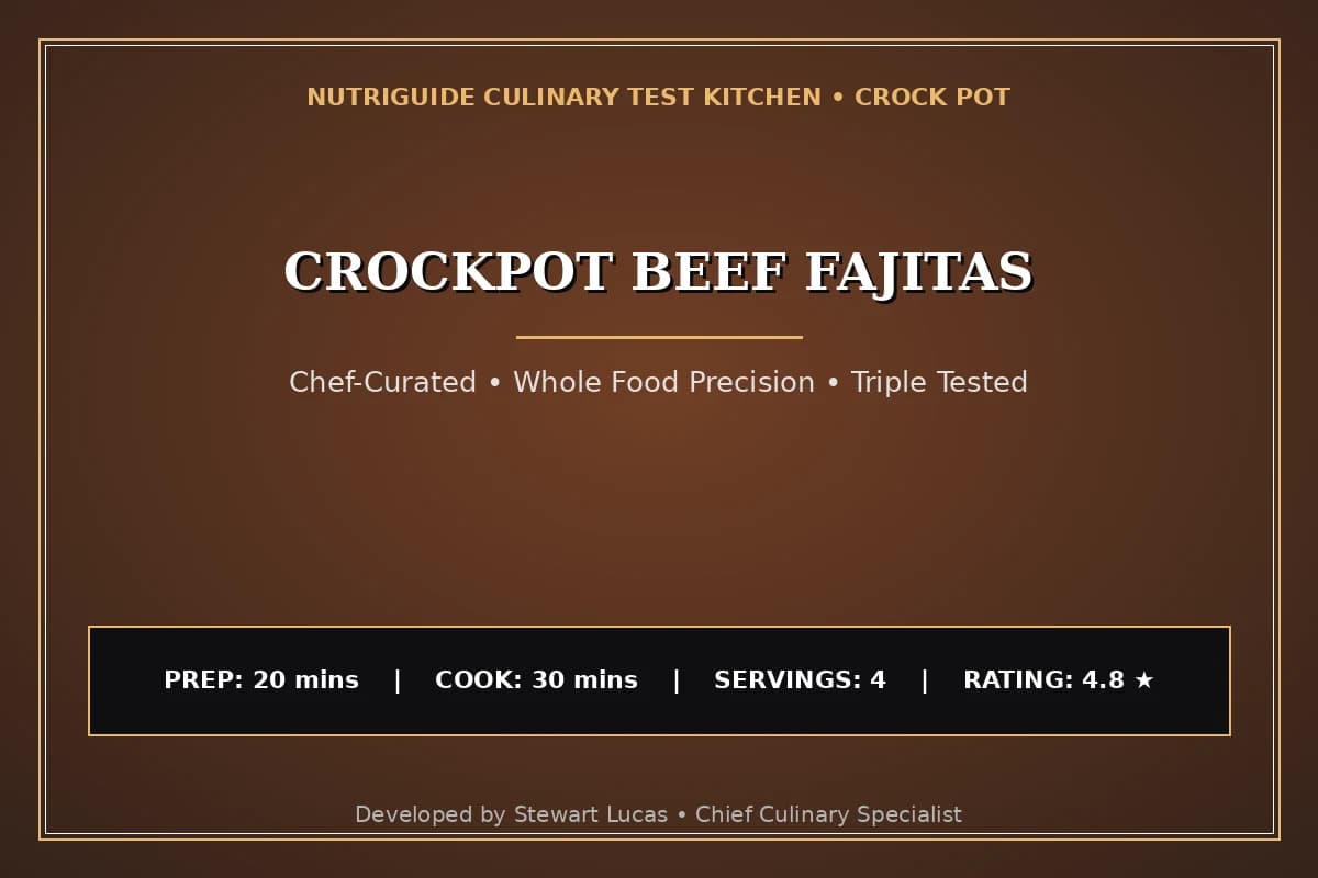 Crockpot Beef Fajitas