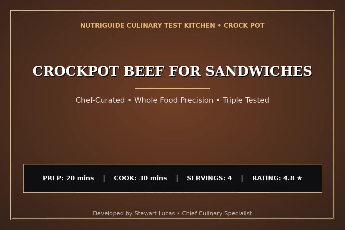 Crockpot Beef For Sandwiches