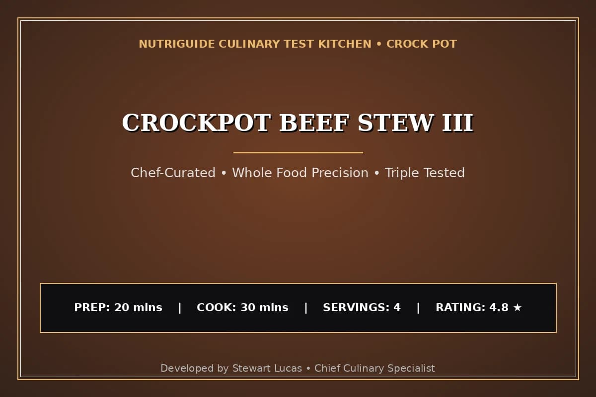 Crockpot Beef Stew Iii