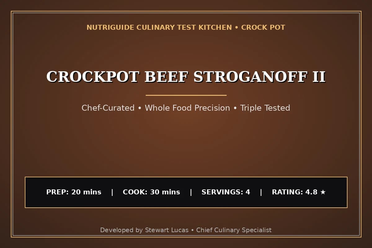 Crockpot Beef Stroganoff Ii