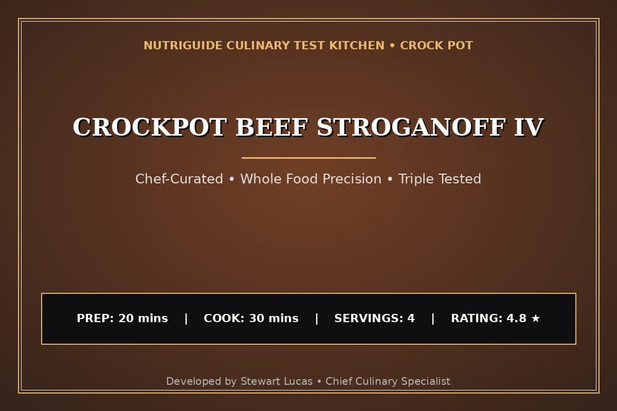 Crockpot Beef Stroganoff Iv
