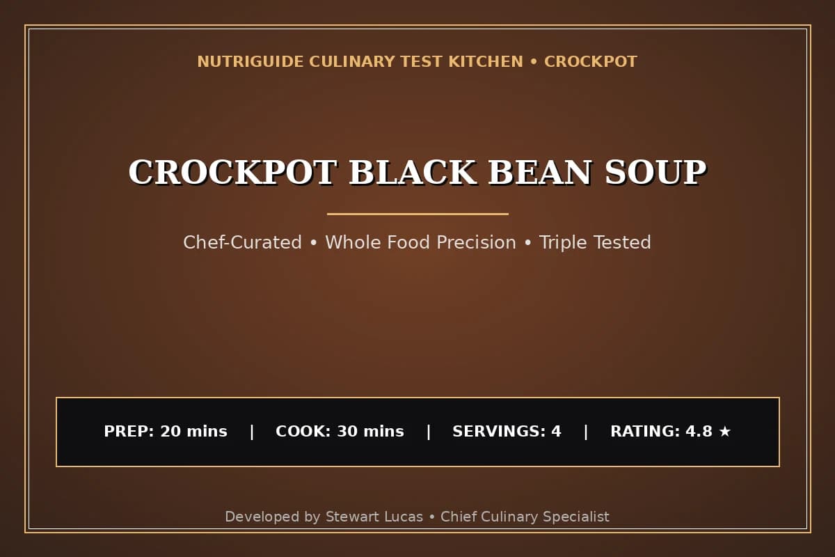 Crockpot Black Bean Soup