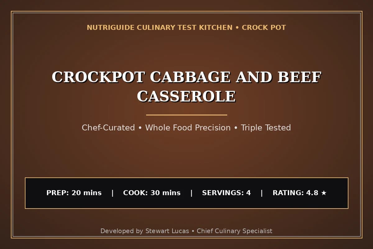 Crockpot Cabbage And Beef Casserole