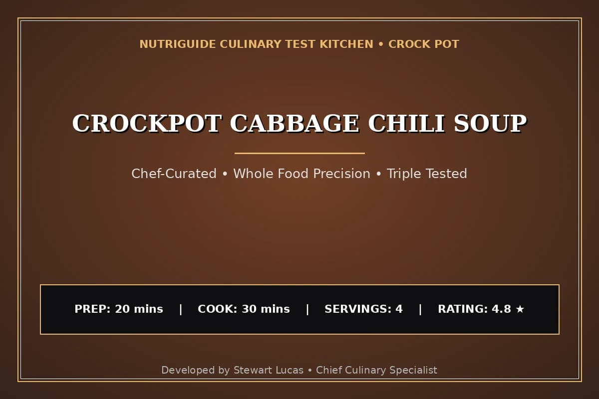 Crockpot Cabbage Chili Soup