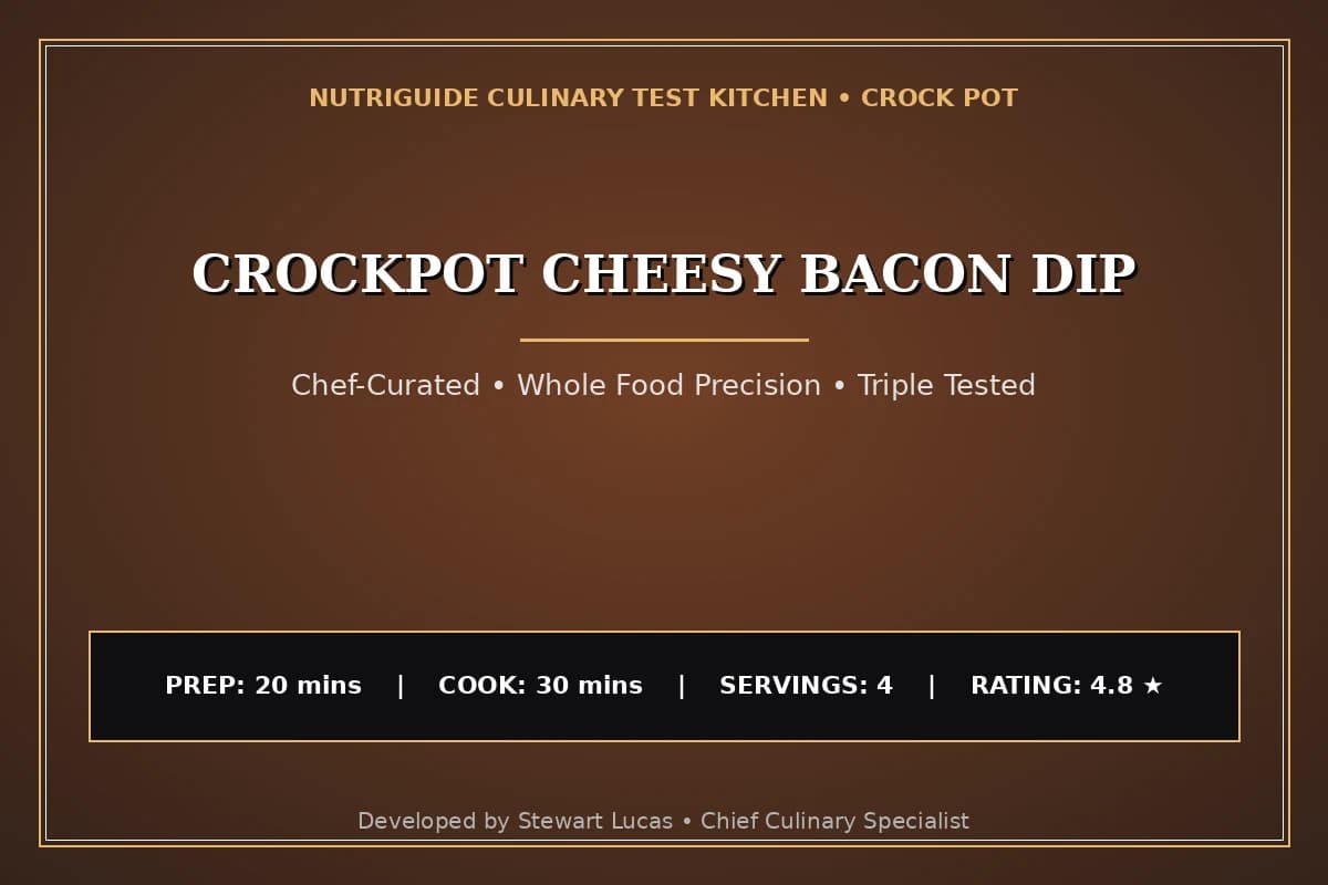 Crockpot Cheesy Bacon Dip