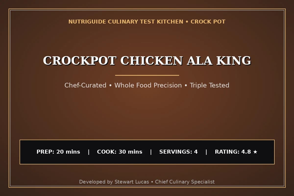 Crockpot Chicken Ala King