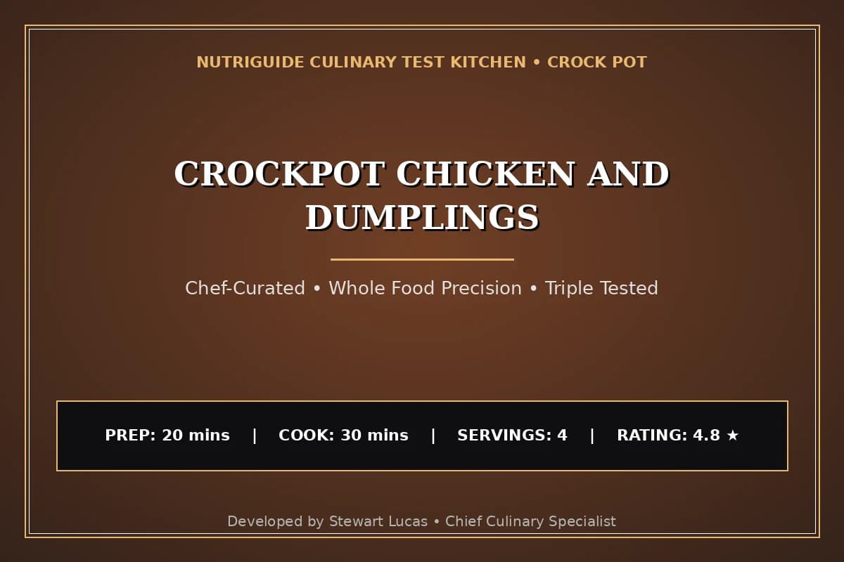 Crockpot Chicken And Dumplings
