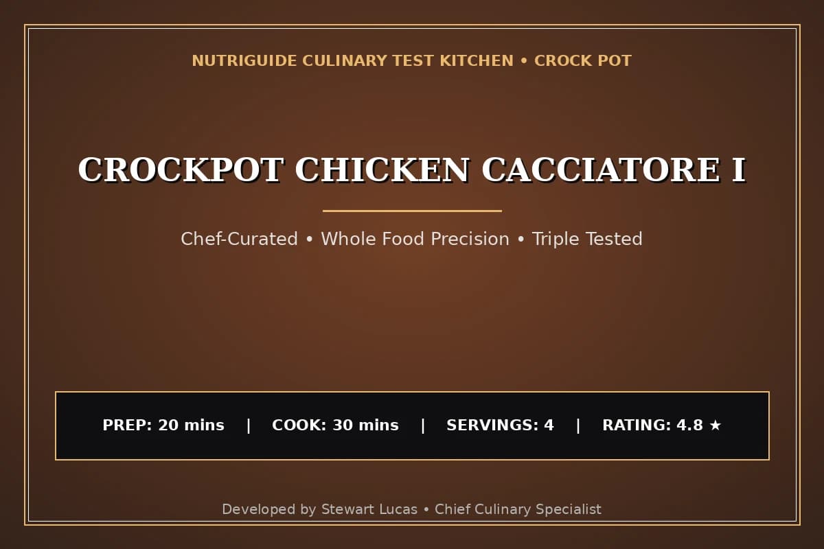 Crockpot Chicken Cacciatore I