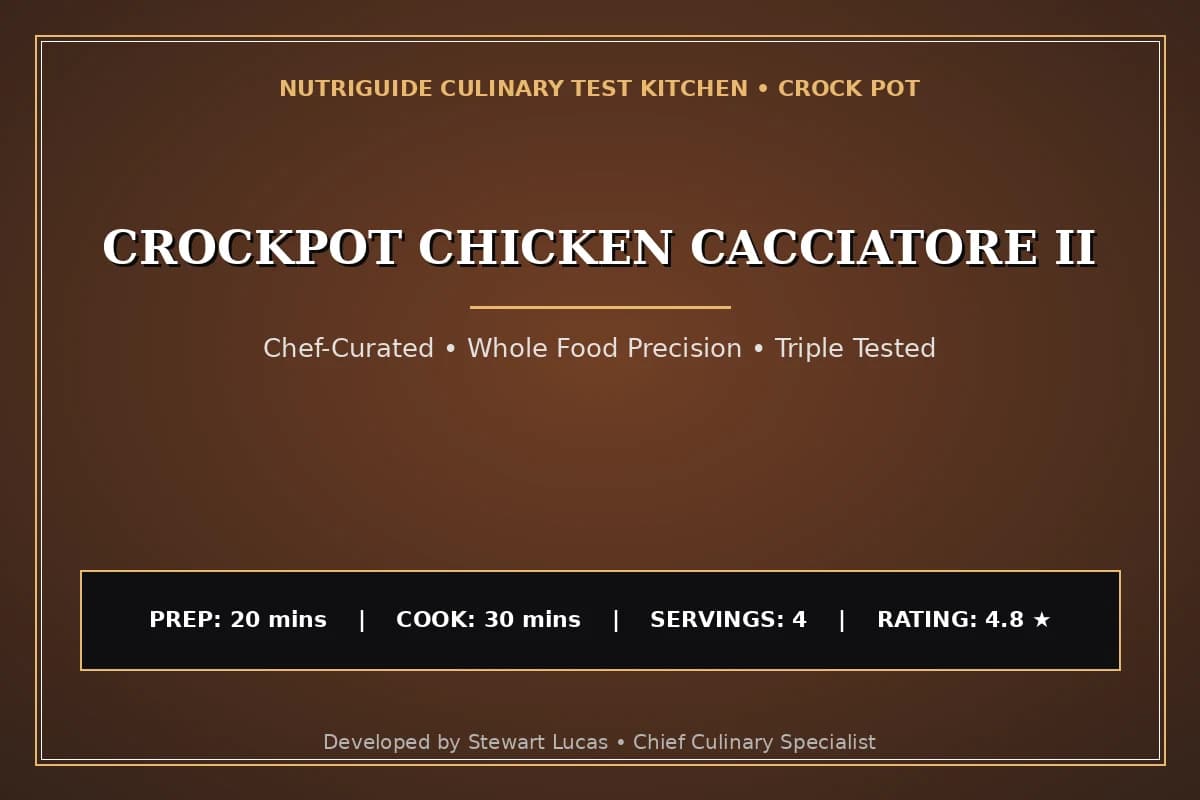 Crockpot Chicken Cacciatore Ii