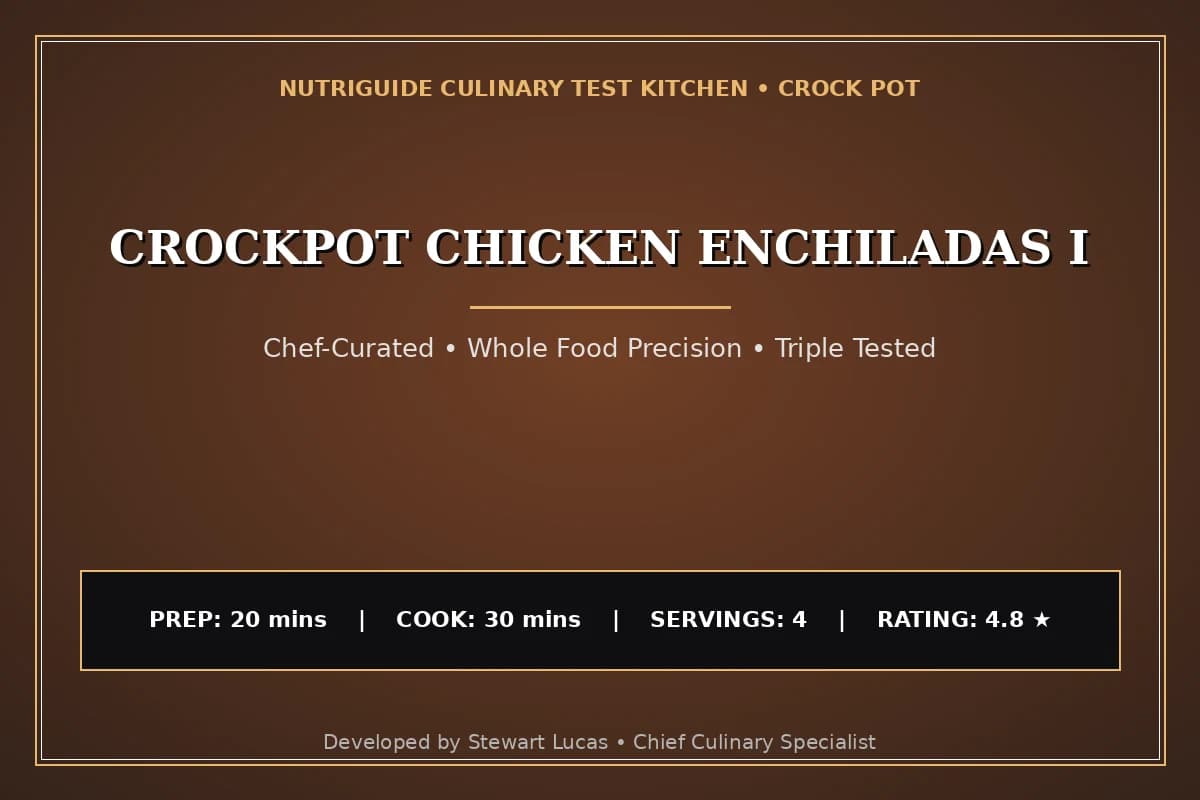 Crockpot Chicken Enchiladas I