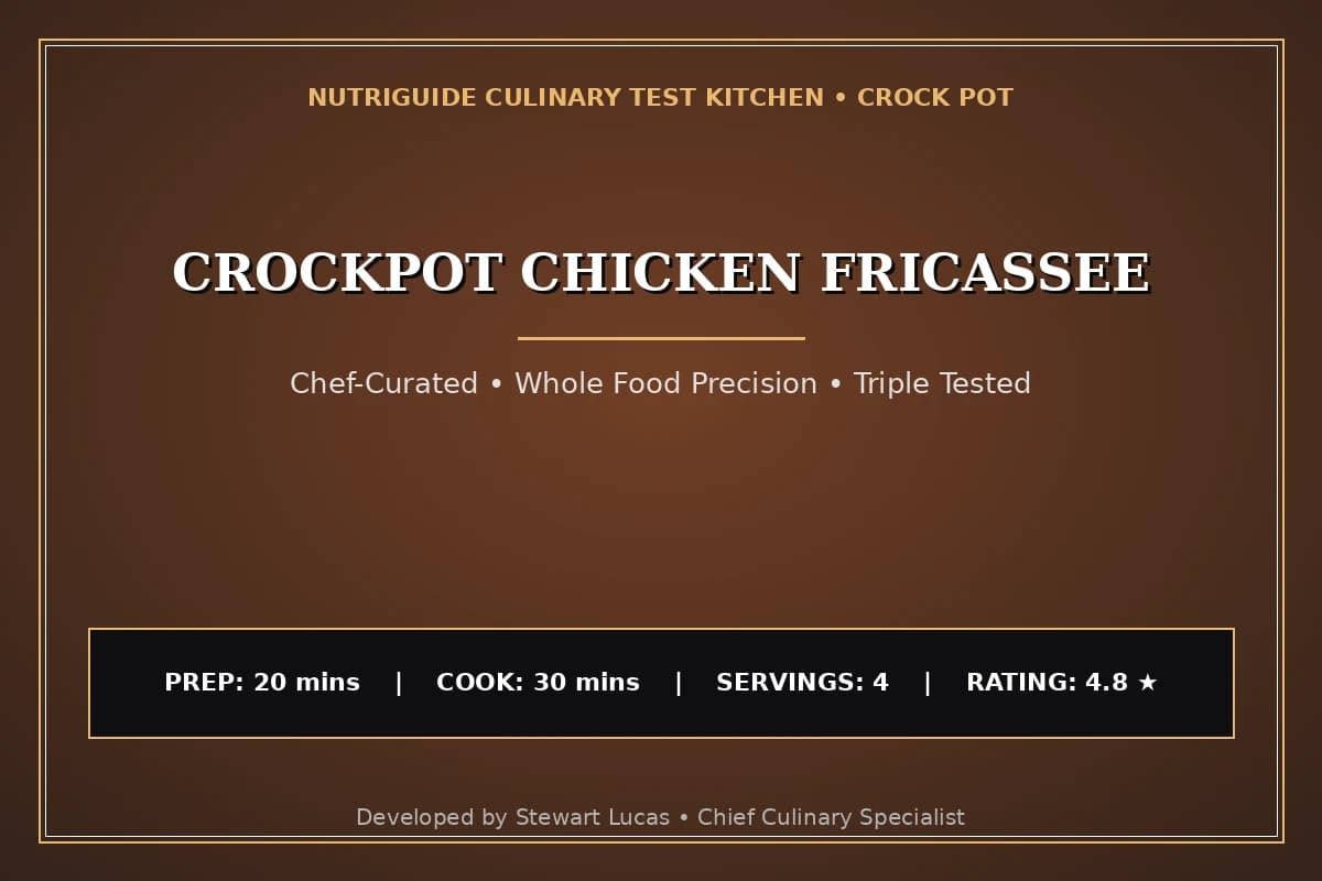 Crockpot Chicken Fricassee