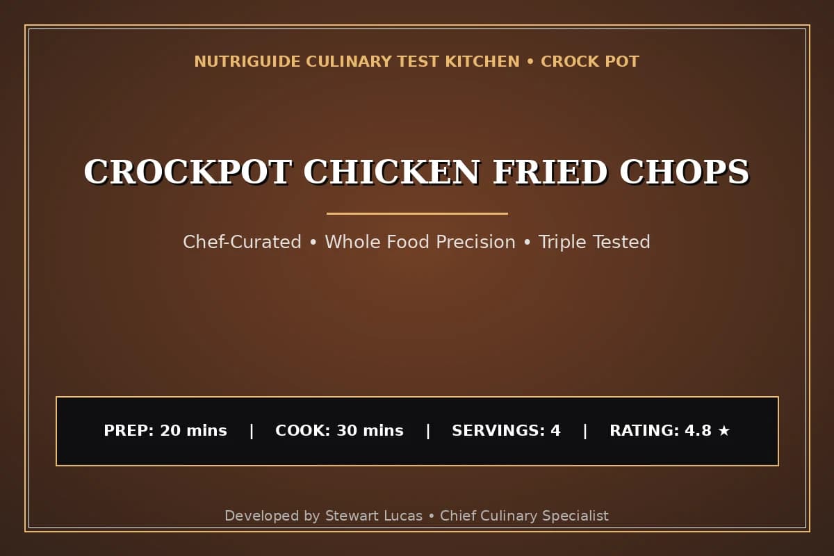 Crockpot Chicken Fried Chops