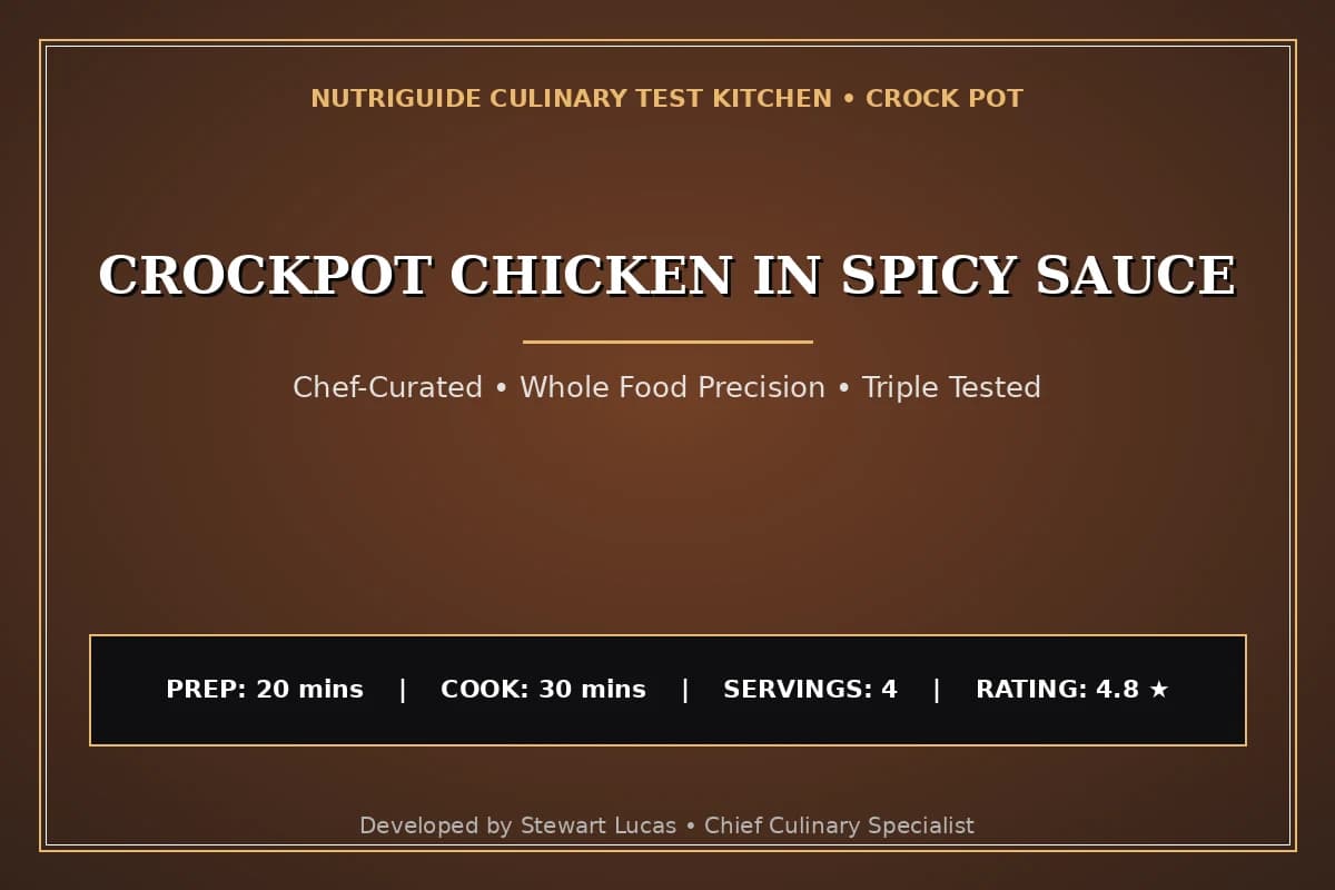 Crockpot Chicken In Spicy Sauce