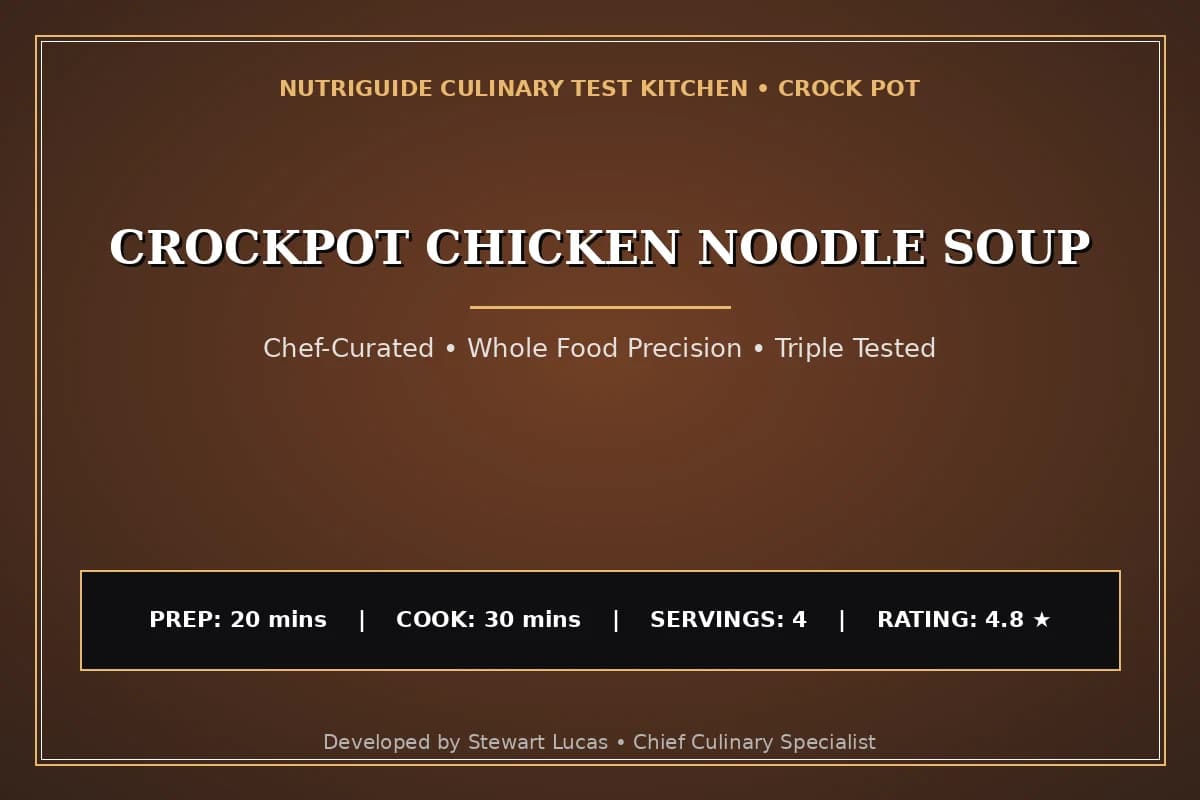 Crockpot Chicken Noodle Soup