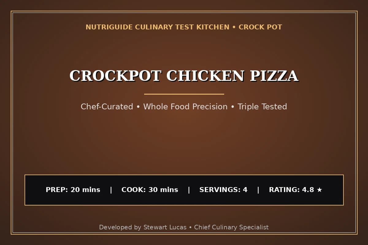 Crockpot Chicken Pizza