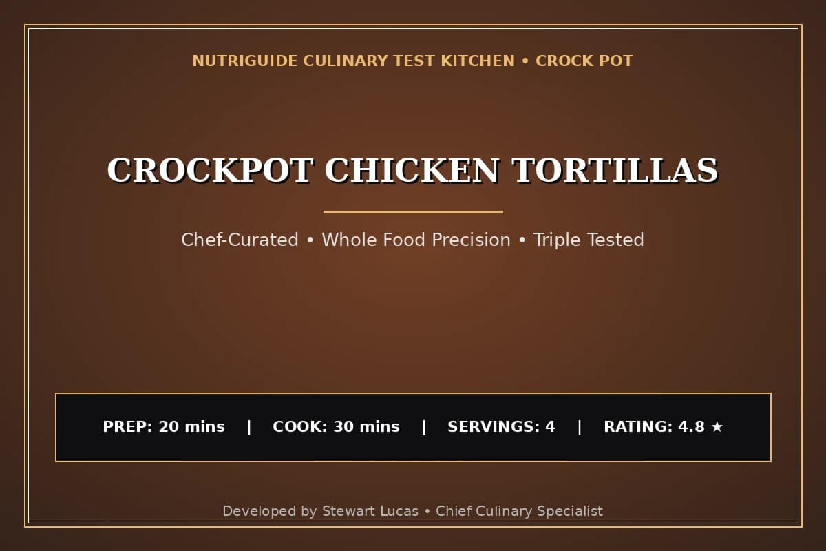 Crockpot Chicken Tortillas