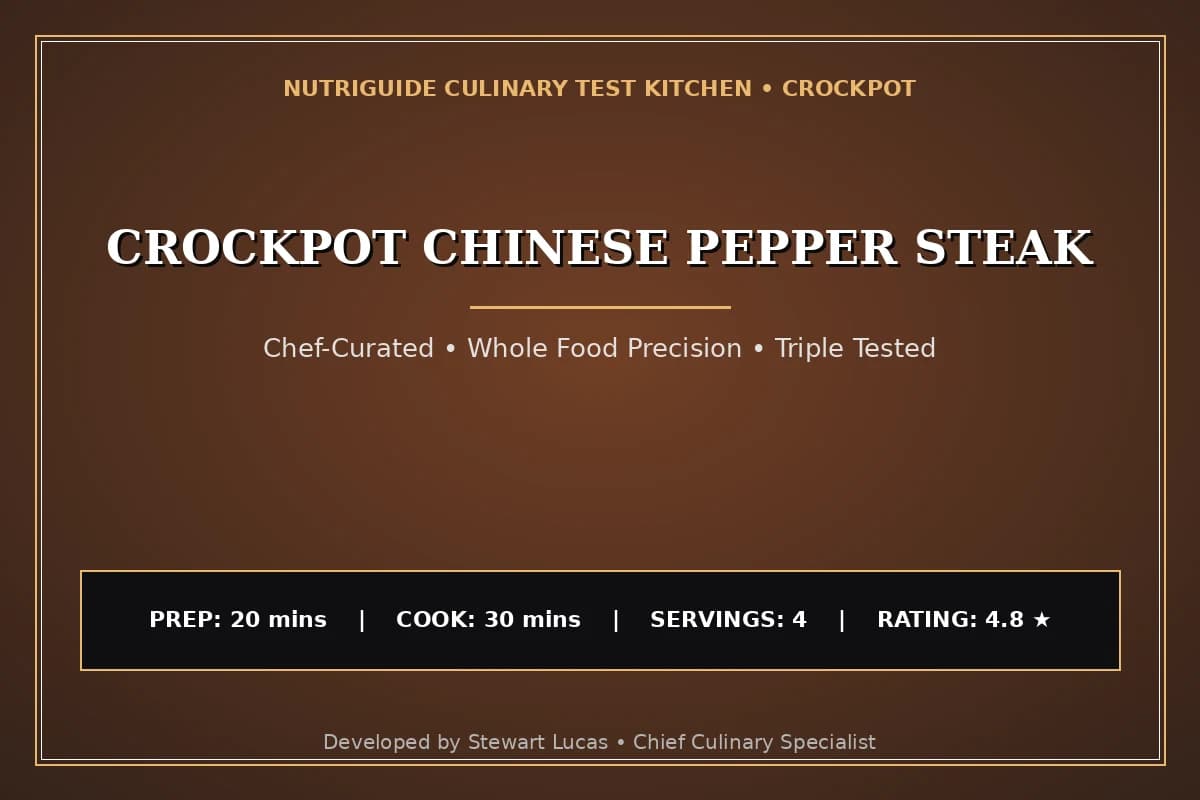 Crockpot Chinese Pepper Steak