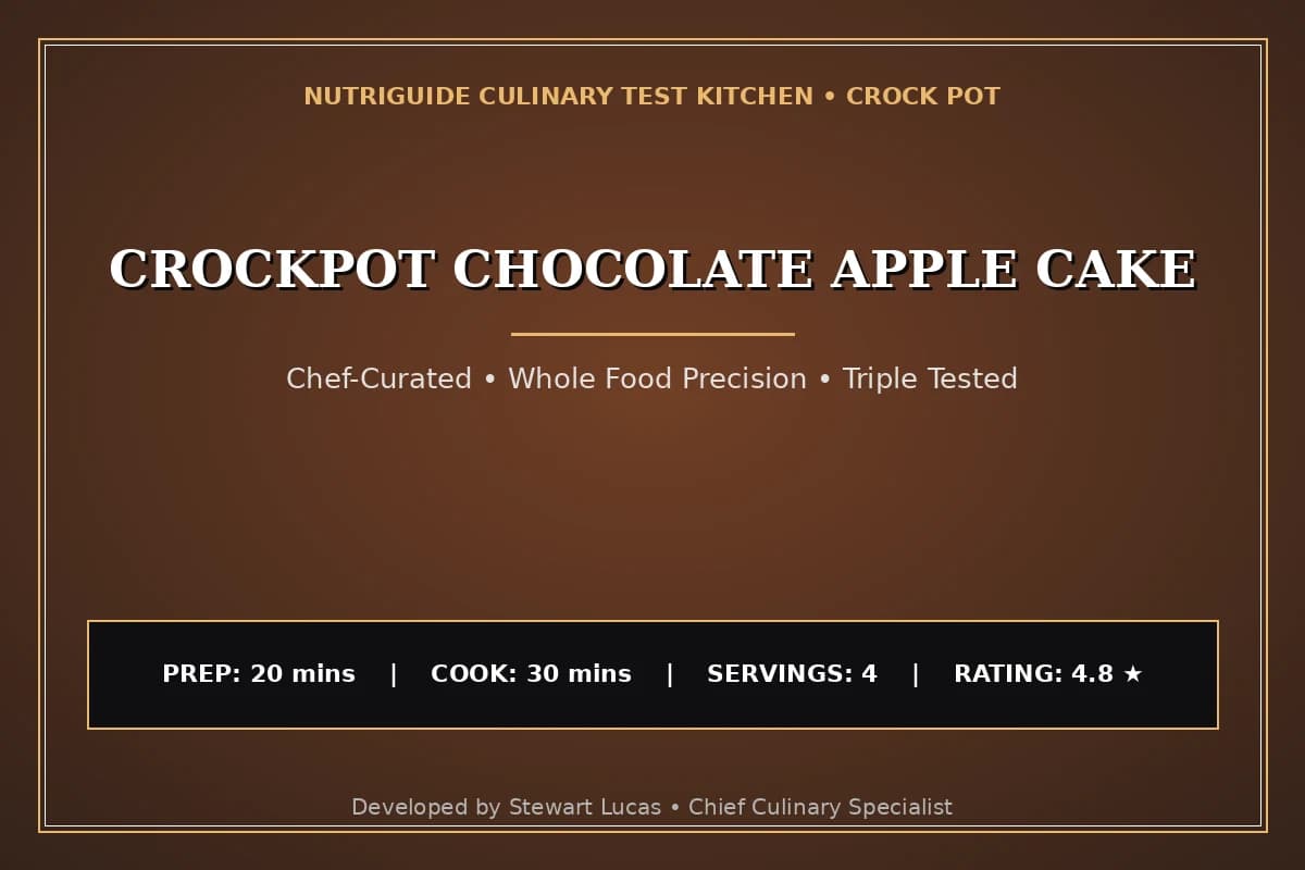 Crockpot Chocolate Apple Cake