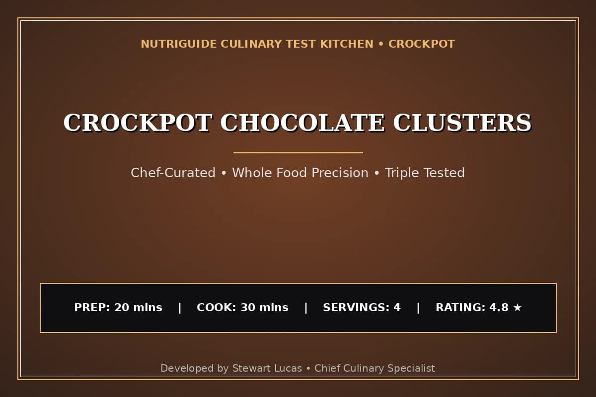 Crockpot Chocolate Clusters