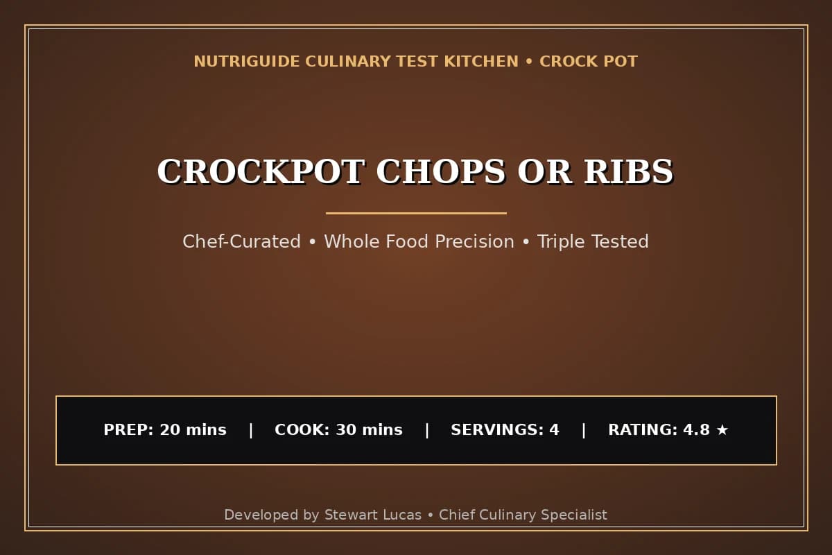 Crockpot Chops Or Ribs