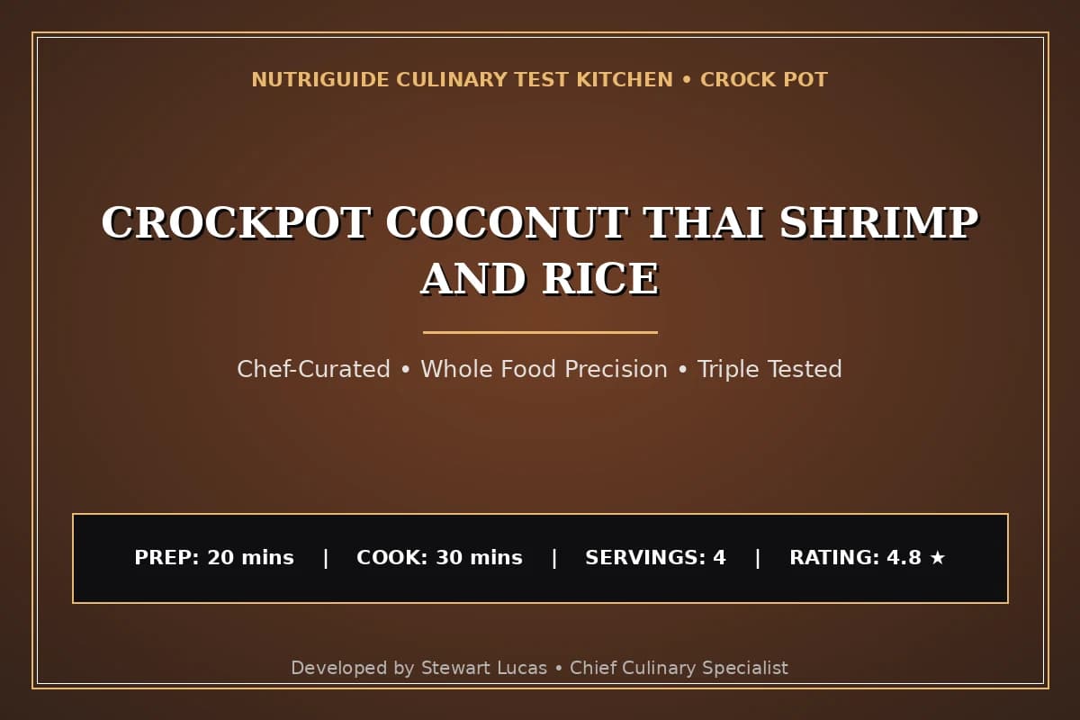 Crockpot Coconut Thai Shrimp And Rice