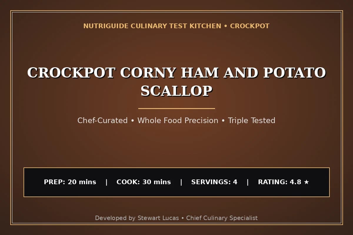 Crockpot Corny Ham And Potato Scallop