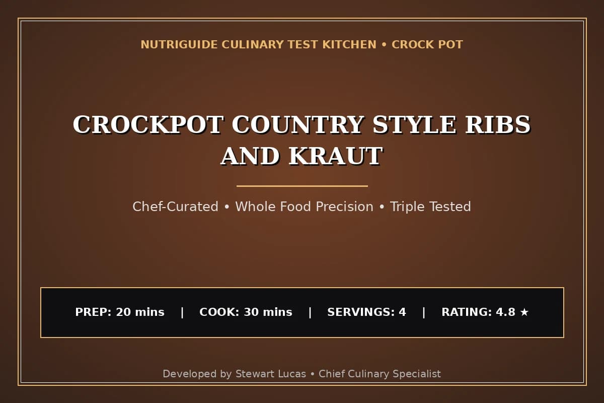 Crockpot Country Style Ribs And Kraut